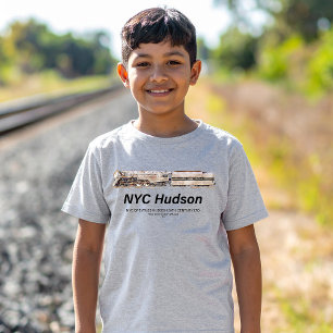 NYC Dreyfuss Hudson Steam Locomotive. Profile T-Shirt