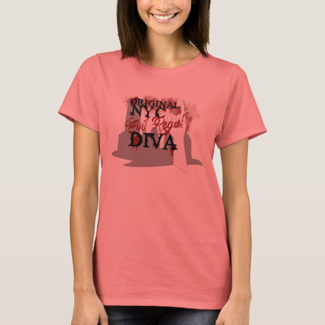 NYC Evil Regal Diva Ringer Shirt - Dana Edition (Front)