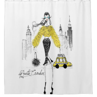 NYC Fashion Week Cab Shower Curtion Curtain