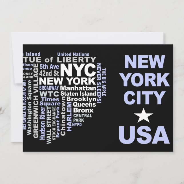 NYC invitation - customise! (Front)