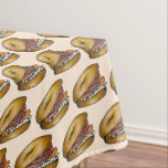 NYC Jewish Deli Bagel Capers Lox Cream Cheese Tablecloth<br><div class="desc">Design features an original marker illustration of a delicious bagel with cream cheese,  lox,  capers,  and red onions. A New York deli classic!

Don't see what you're looking for? Need help with customisation? Contact Rebecca to have something created just for you.</div>