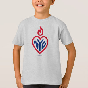 NYC Kids T-Shirt Grey - Gotham Heart