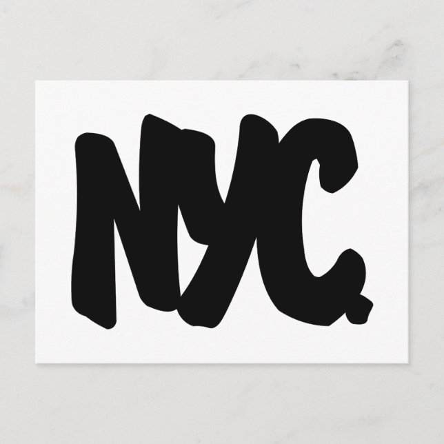 NYC Letters Postcard (Front)