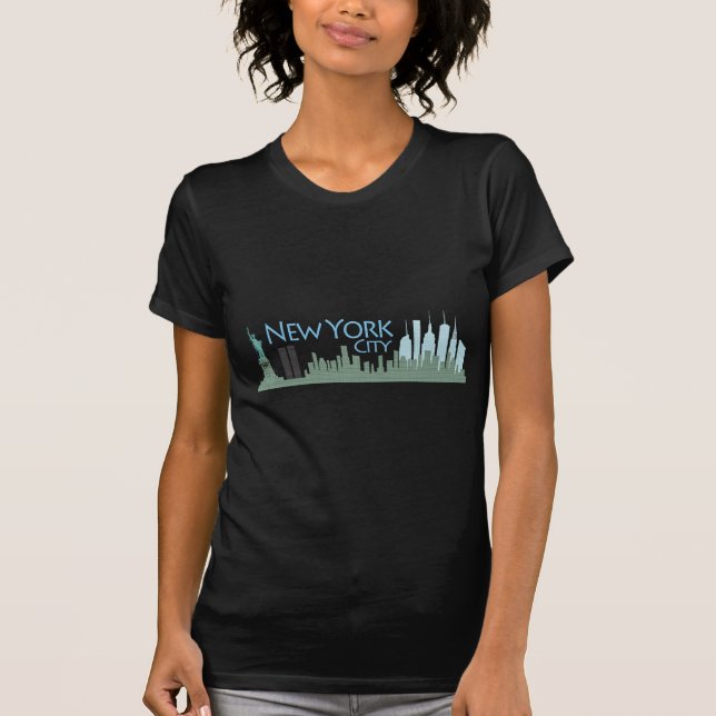 NYC Liberty Skyline T-Shirt (Front)