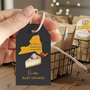 NYC Locally Grown Cheesecake Baby Shower Favour Gift Tags