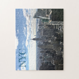 NYC Manhattan Sunny Skyline Empire State Jigsaw Puzzle