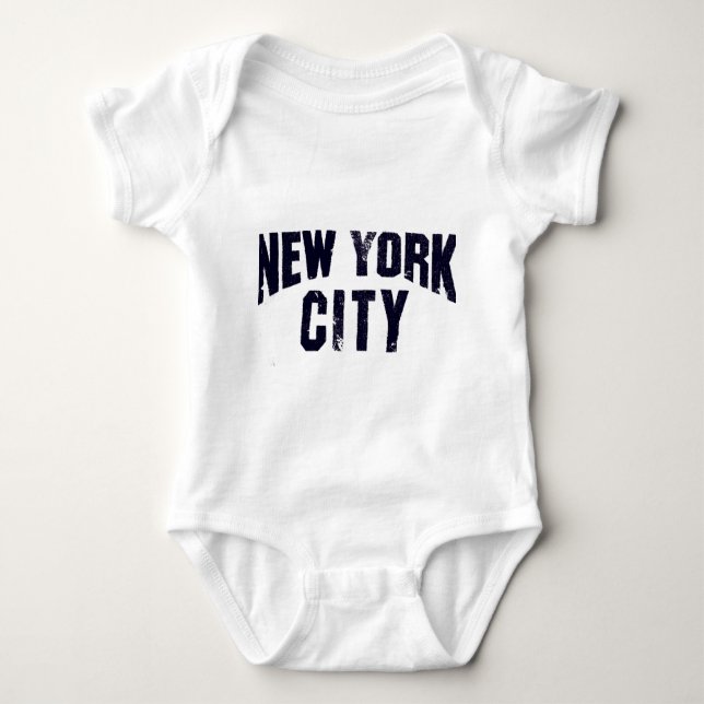 nyc memorabilia baby bodysuit (Front)