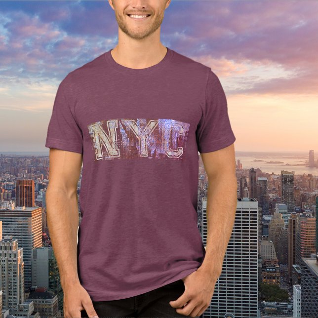 NYC Name Graphic T-Shirt Tri-Blend Shirt (Creator Uploaded)