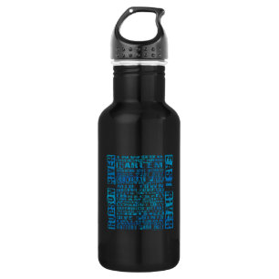 NYC Neighbourhoods Blue 532 Ml Water Bottle