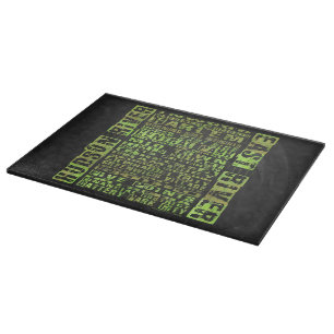 NYC Neighbourhoods Green Cutting Board