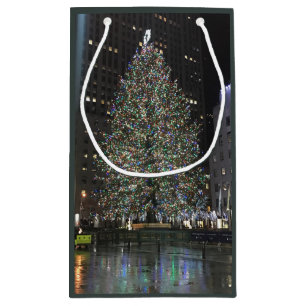 NYC New York Christmas Tree Rockefeller Centre Small Gift Bag