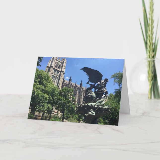 NYC New York City Cathedral of St. John the Divine Card (Front)