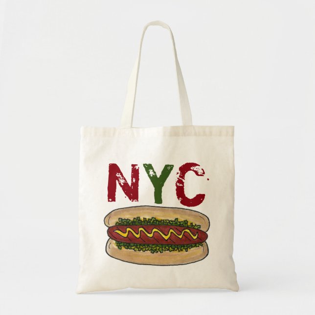 NYC New York City Hotdog Hot Dog Dogs Relish Bag (Front)