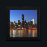 NYC New York City Manhattan Night Gift Box<br><div class="desc">American Iconic Symbols - Skyline of Manhattan District,  New York City - Photo Poster Artwork</div>