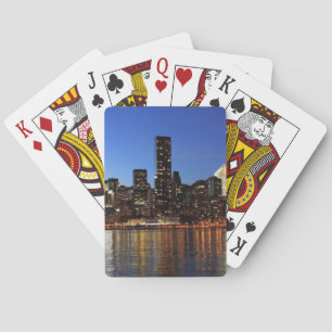 NYC New York City Manhattan Night Playing Cards