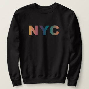 NYC _ New york city minimalist usa script state  Sweatshirt