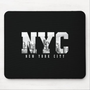 Nyc New York City Ny Skyline Usa America Vintage S Mouse Pad