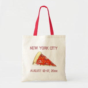 NYC New York City Pizza Customised Trip Tote Bag