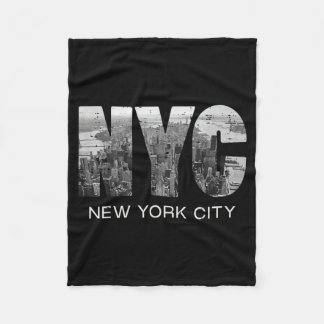 Nyc New York City Skyline Big Travel Men Women Fleece Blanket