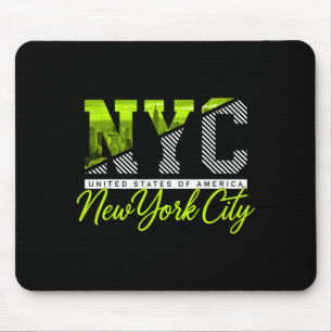Nyc New York City Skyline Trip Travel Souvenir Mouse Pad