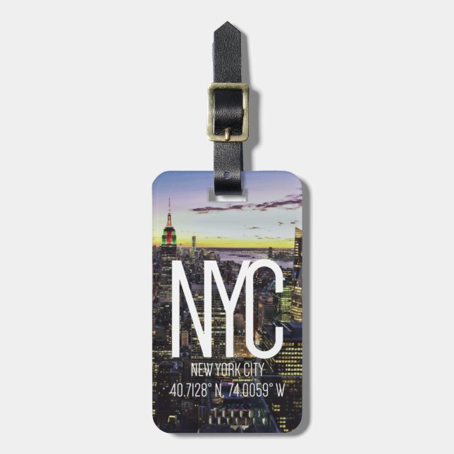 NYC New York luggage tag (Front Vertical)