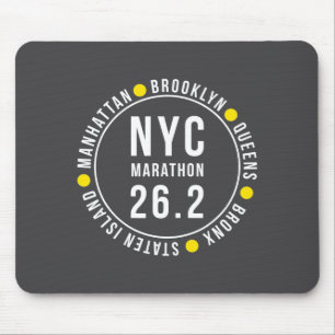 Nyc New York Souvenir Marathon Runner _1  Mouse Pad