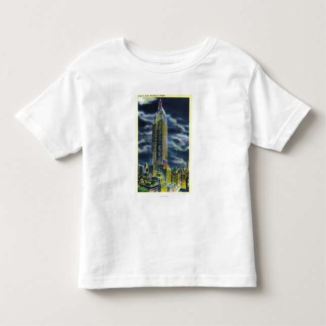 NYC, New YorkEmpire State Building at Night Toddler T-Shirt (Front)