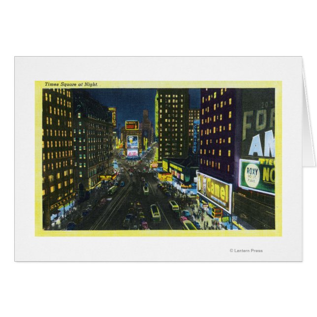 NYC, New YorkView of Times Square at Night # 1 (Front Horizontal)