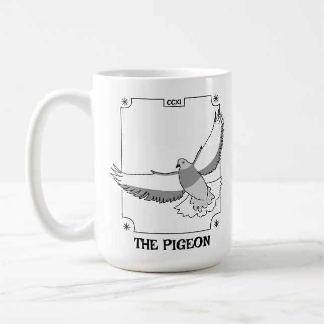 NYC Pigeon Tarot Mug (Left)