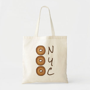 NYC Plain Bagel New York City Deli Foodie Tote Bag