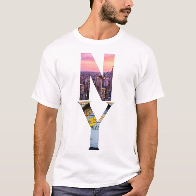 NYC Pride T-shirt – Colourful New York City LGBTQ+ (Front)
