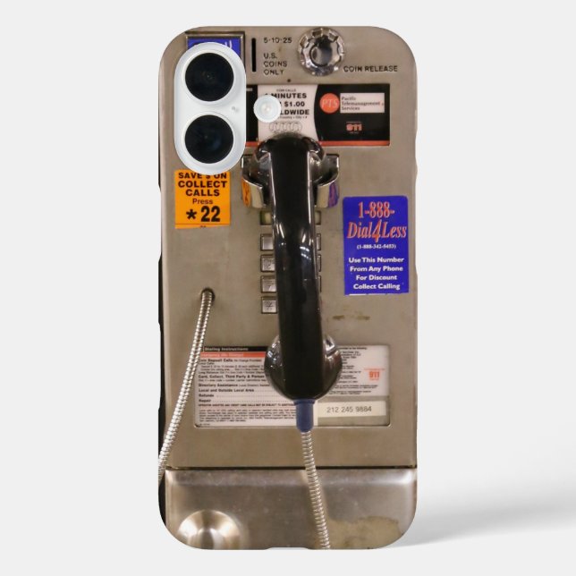 NYC Public Telephone Payphone Case-Mate iPhone Case (Back)