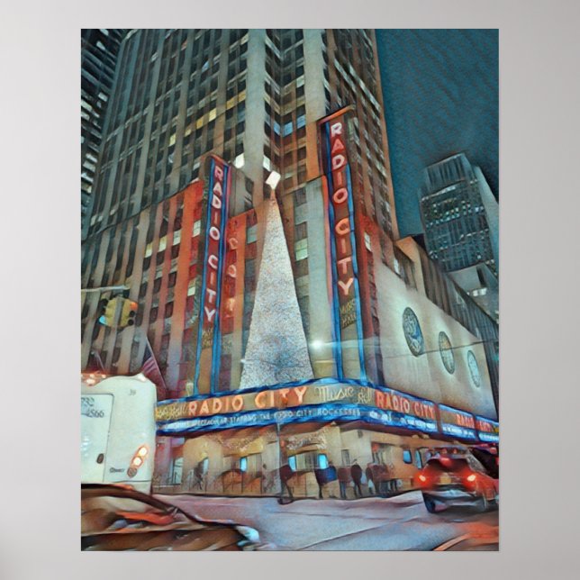 NYC Radio Music Hall Poster (Front)