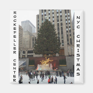 NYC Rockefeller Centre Ice Skating Rink Magnet