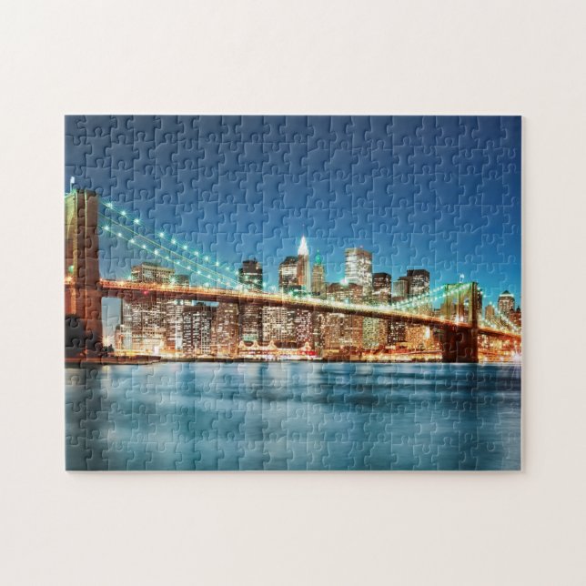 NYC Sights Skyline City Sights New York Cityscape Jigsaw Puzzle (Horizontal)