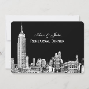 NYC Skyline 01 Etchd DIY BG Colour Rehearsal Dinne Invitation