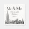 NYC Skyline 01 Etchd DIY BG Colour Wedding Mr Mrs