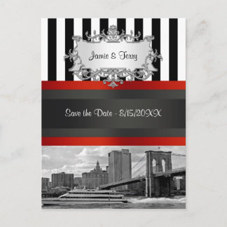 NYC Skyline Brooklyn Bridge, Boat Invitation Suite