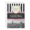 NYC Skyline BW Blk Wht Strp Pink H Sweet 16 Party