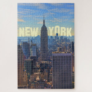 NYC Skyline Emp St Bldg, World Trade 2C Jigsaw Puzzle