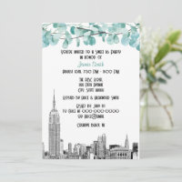 NYC Skyline ESB Etch Eucalyptus Sweet 16