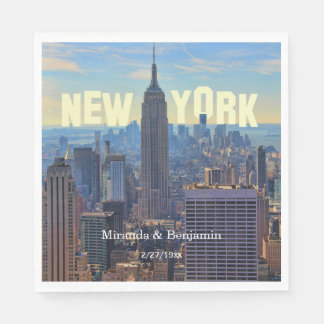NYC Skyline ESB World Trade 2C L Napkin
