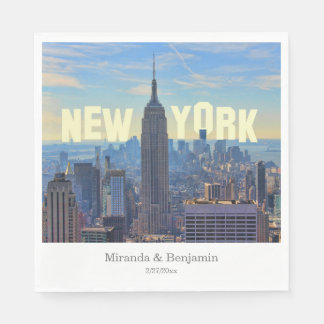 NYC Skyline ESB World Trade 2C L Napkin