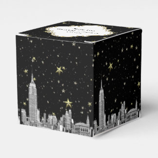 NYC Skyline Etched Starry DIY BG Colour Favour Box