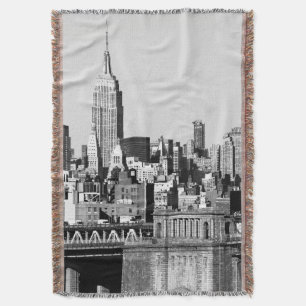 NYC Skyline II Throw Blanket