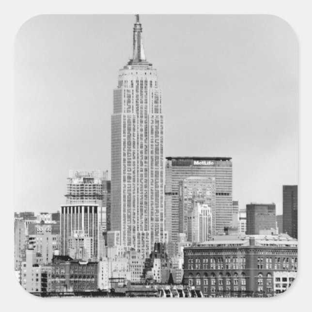 NYC Skyline IV Square Sticker (Front)