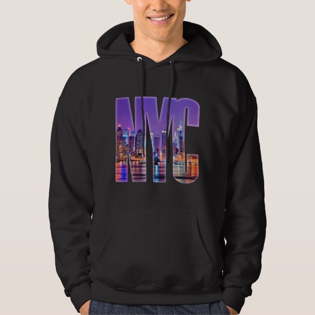 NYC Skyline (Light) Hoodie (Front)