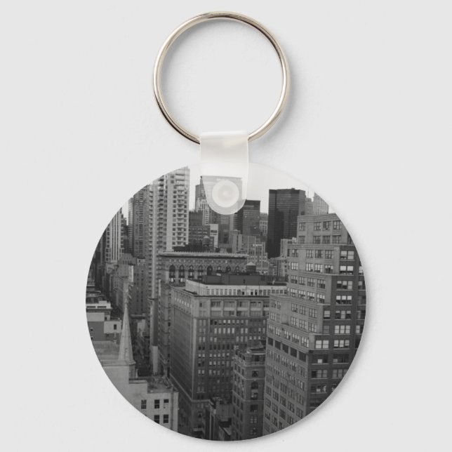 NYC Skyline Photo Key Ring (Front)