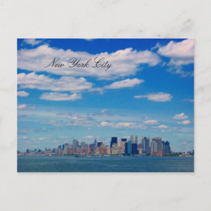 nyc skyline postcard