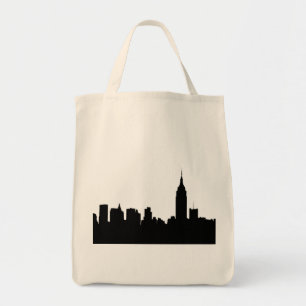 NYC Skyline Silhouette, Empire State Bldg #1 Tote Bag